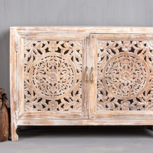 CARVED SMALL SIDEBOARD