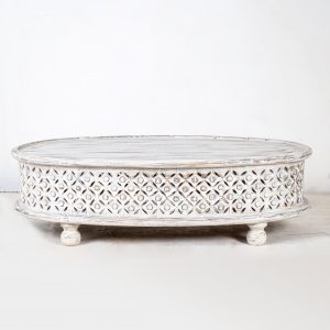 Carved Coffee Table (Round)