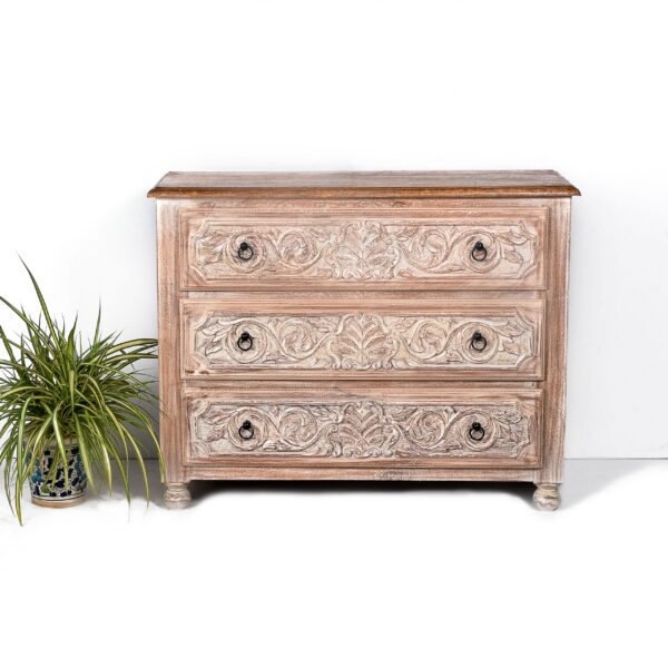 Carved Indian Chest of Drawers