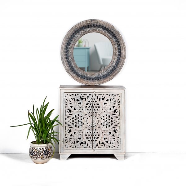 Buy Indian carved sideboards in Singapore- Chisel & Log | Chisel & Log- Best Vintage Mirrors in Singapore