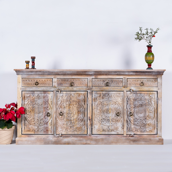 Carved Sideboard with Drawers