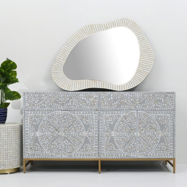 Grey Mother of Pearl Inlay Sideboard