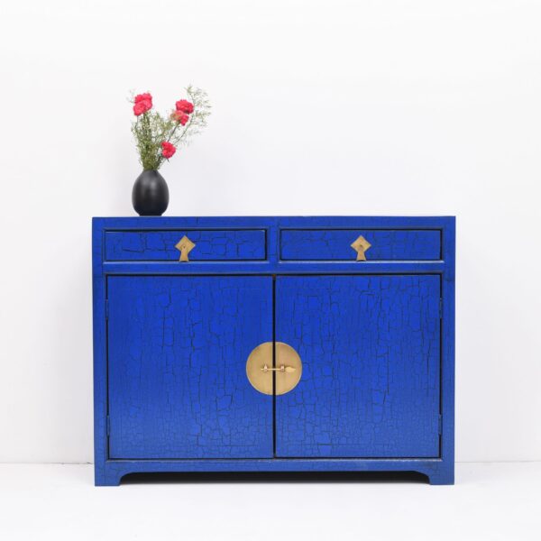 Oriental Style Sideboard (Cobalt Blue)