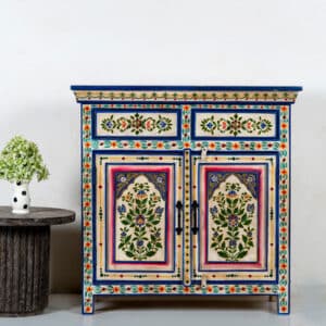 Handpainted Indian Cabinet