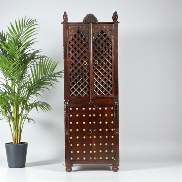 Indian Altar Tall Carved