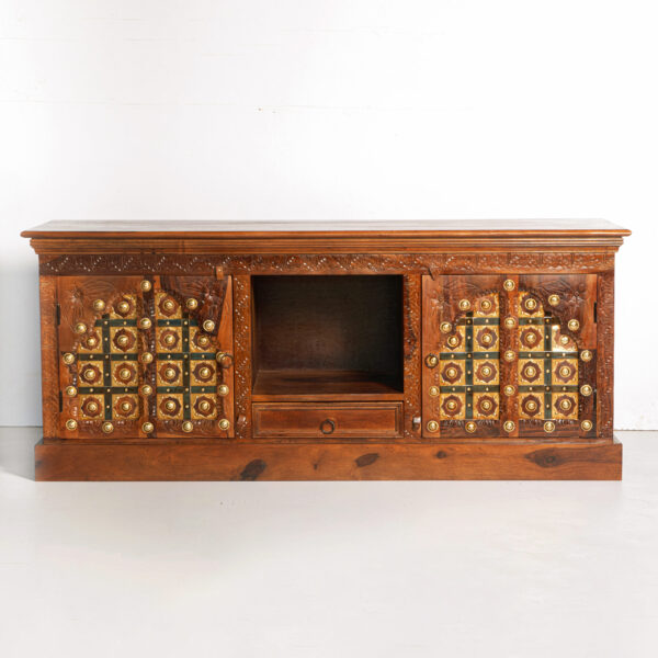 Carved Indian TV Console