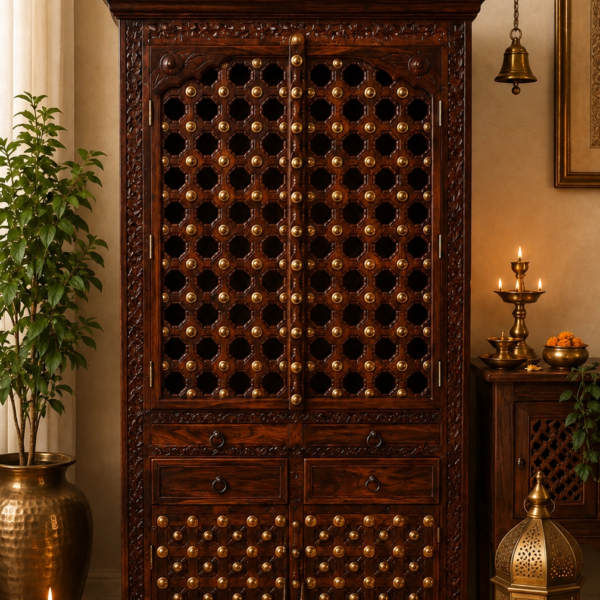 Indian Altar with Brass fittings